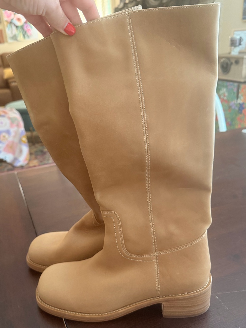 Steve Madden Knee-High Boots in Tan